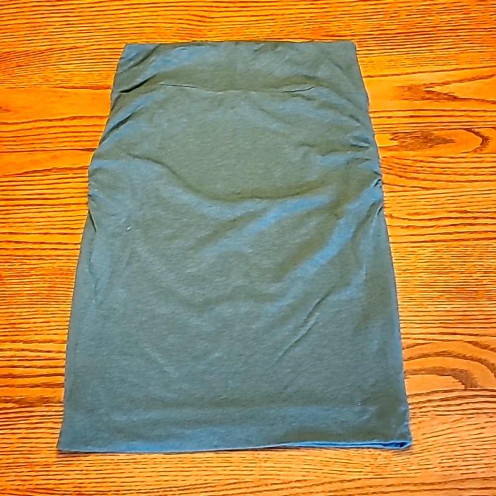Heathered Green Prana Slim Midi Skirt Size Medium